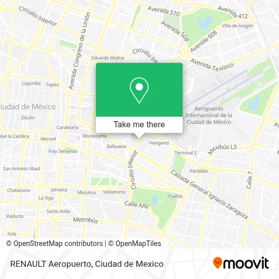 RENAULT Aeropuerto map