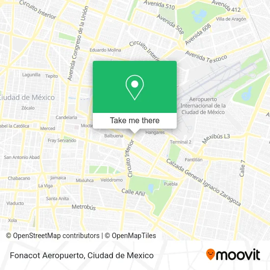 Fonacot Aeropuerto map