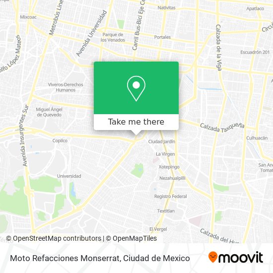 Moto Refacciones Monserrat map