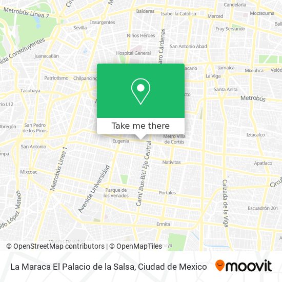 La Maraca El Palacio de la Salsa map