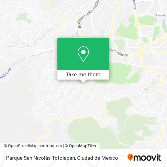 Parque San Nicolás Totolapan map