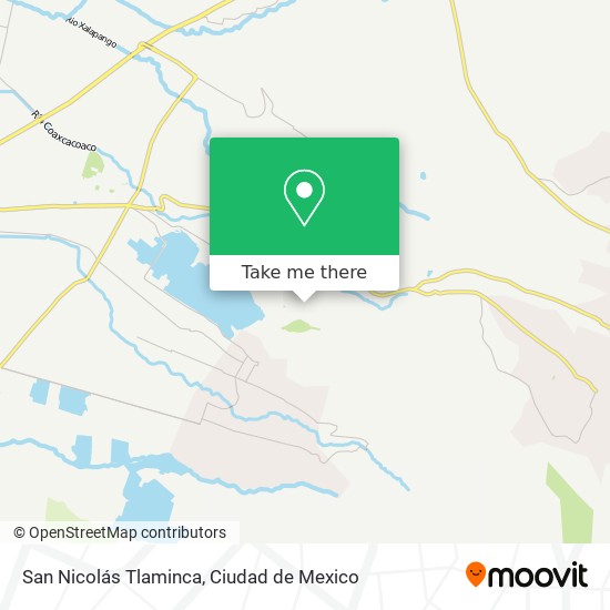 Mapa de San Nicolás Tlaminca