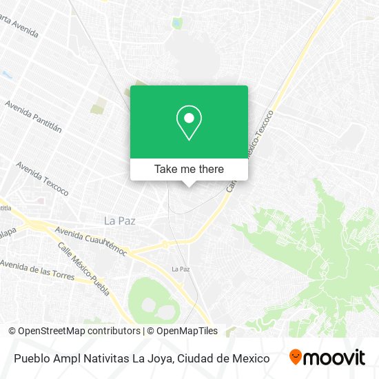 Pueblo Ampl Nativitas La Joya map
