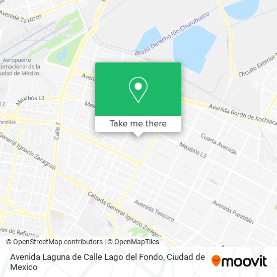 Avenida Laguna de Calle Lago del Fondo map