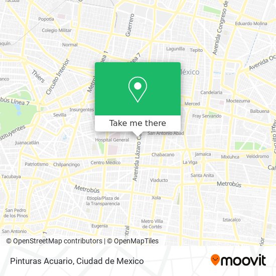 Pinturas Acuario map