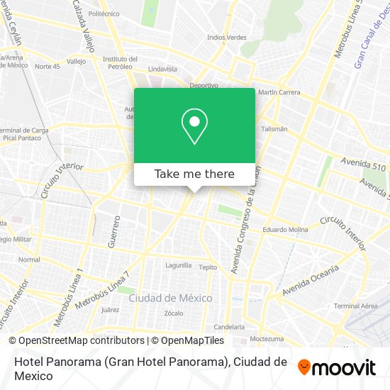 Hotel Panorama (Gran Hotel Panorama) map