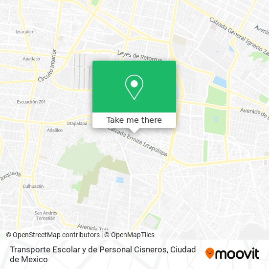 Transporte Escolar y de Personal Cisneros map