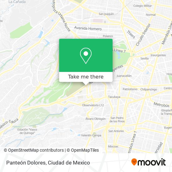 Panteón Dolores map