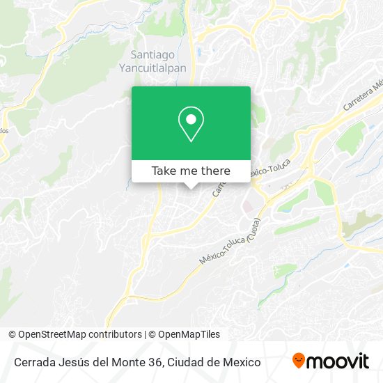 Mapa de Cerrada Jesús del Monte 36