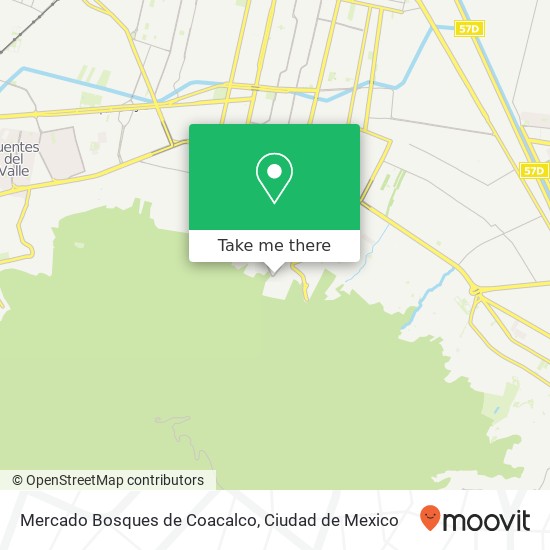 Mapa de Mercado Bosques de Coacalco, Avenida Salvador Sánchez Colín Bosques de Coacalco