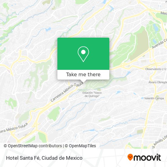 Mapa de Hotel Santa Fé
