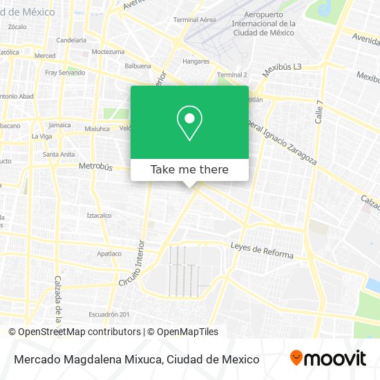 Mapa de Mercado Magdalena Mixuca