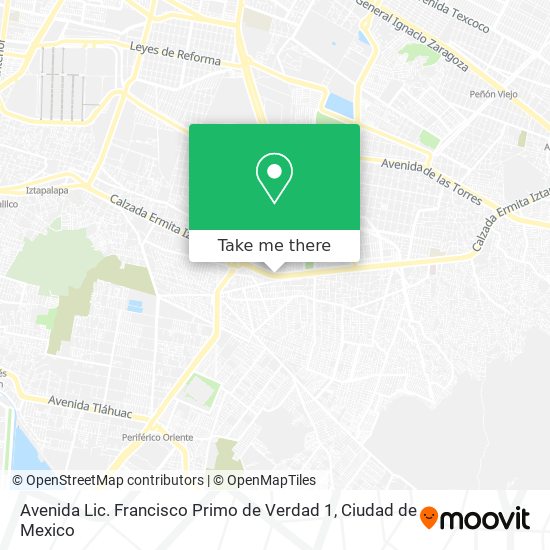 Avenida Lic. Francisco Primo de Verdad 1 map