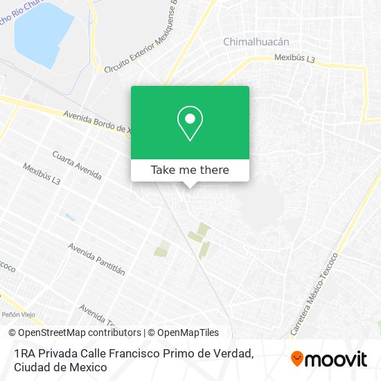 1RA Privada Calle Francisco Primo de Verdad map