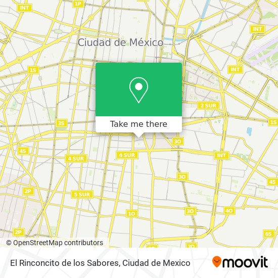 El Rinconcito de los Sabores map