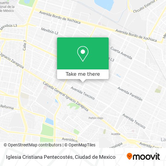Mapa de Iglesia Cristiana Pentecostés