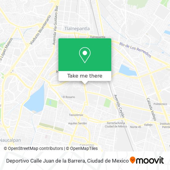 Deportivo Calle Juan de la Barrera map