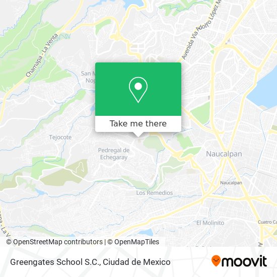 Mapa de Greengates School S.C.