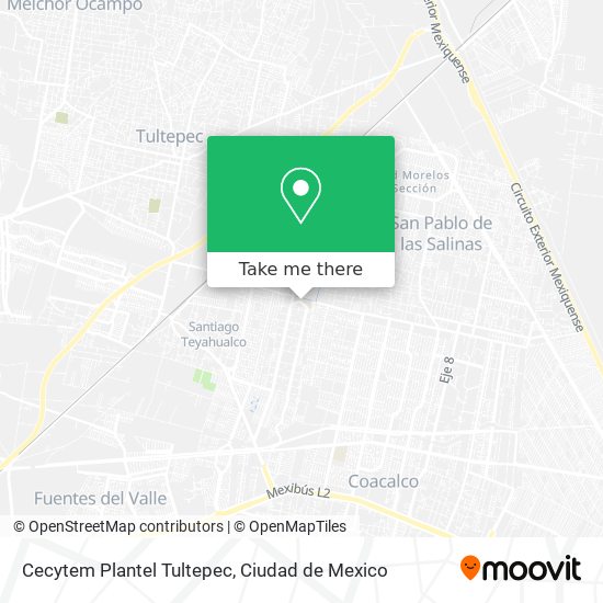 Cecytem Plantel Tultepec map