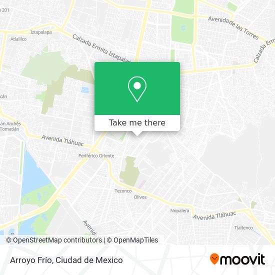 Arroyo Frío map