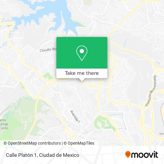 Mapa de Calle Platón 1