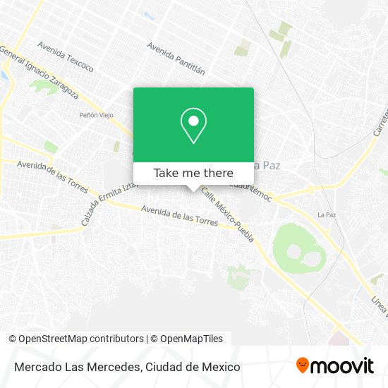 Mercado Las Mercedes map