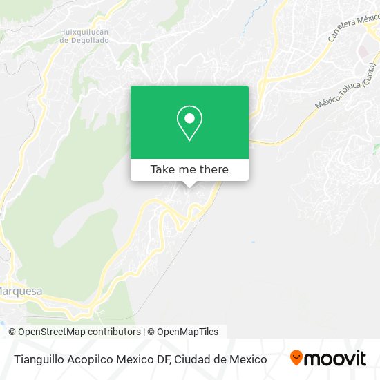 Tianguillo Acopilco Mexico DF map