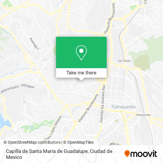 Mapa de Capilla de Santa María de Guadalupe