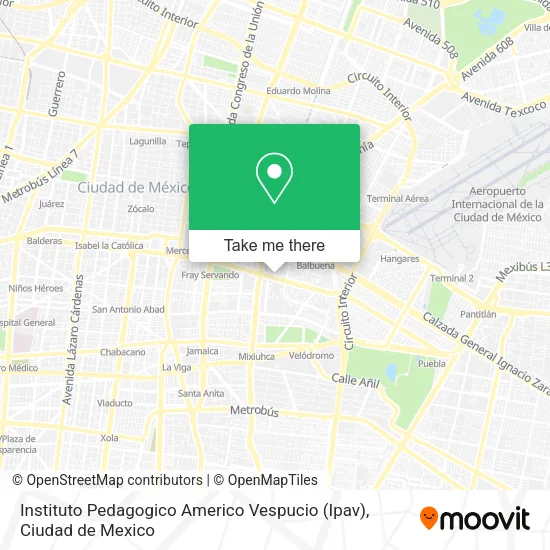 Mapa de Instituto Pedagogico Americo Vespucio (Ipav)