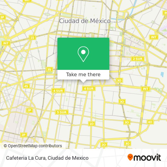 Cafeteria La Cura map