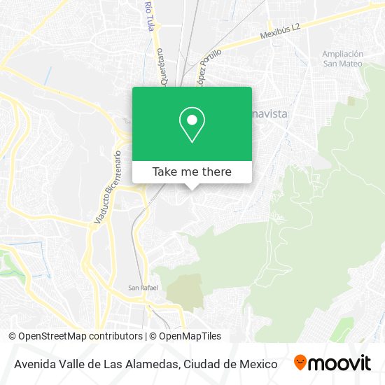 Avenida Valle de Las Alamedas map
