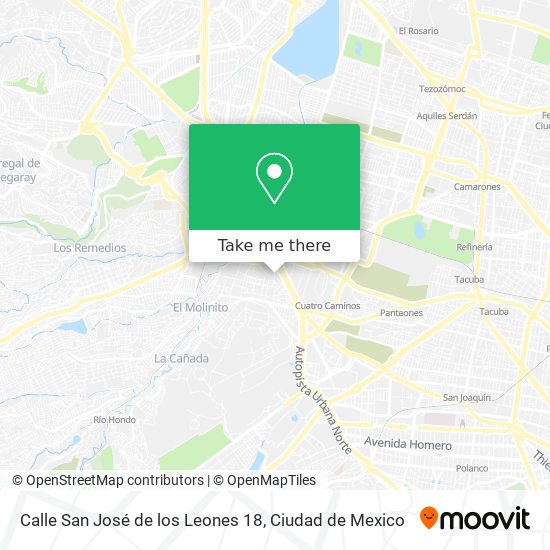 Mapa de Calle San José de los Leones 18