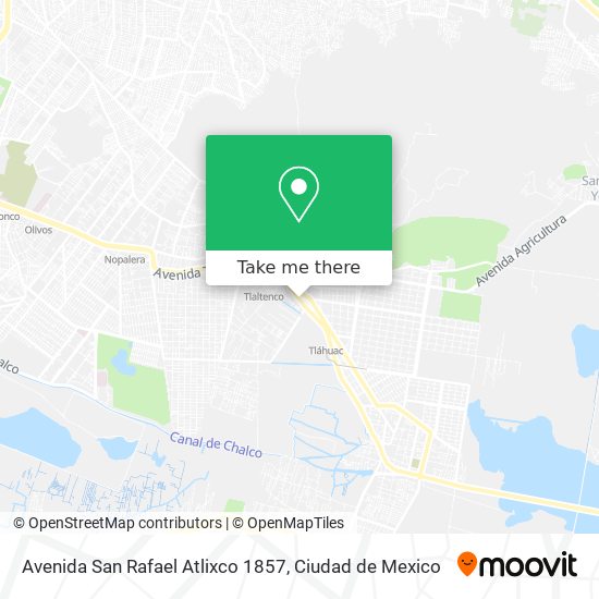 Avenida San Rafael Atlixco 1857 map