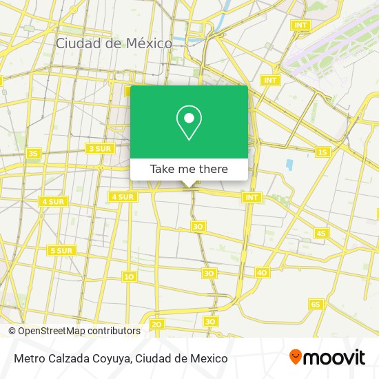 Metro Calzada Coyuya map