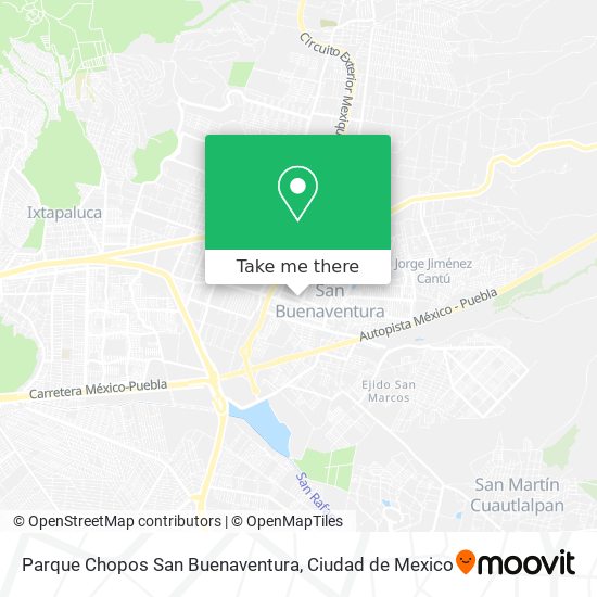Mapa de Parque Chopos San Buenaventura