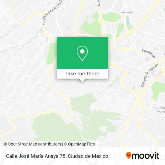 Calle José María Anaya 75 map