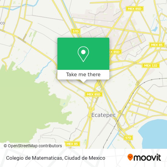 Colegio de Matematicas map