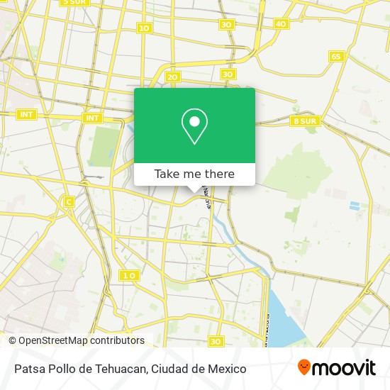 Patsa Pollo de Tehuacan map