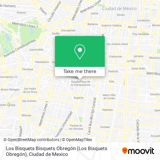 Los Bisquets Bisquets Obregón map