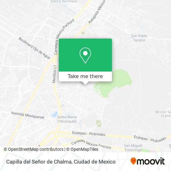 Capilla del Señor de Chalma map