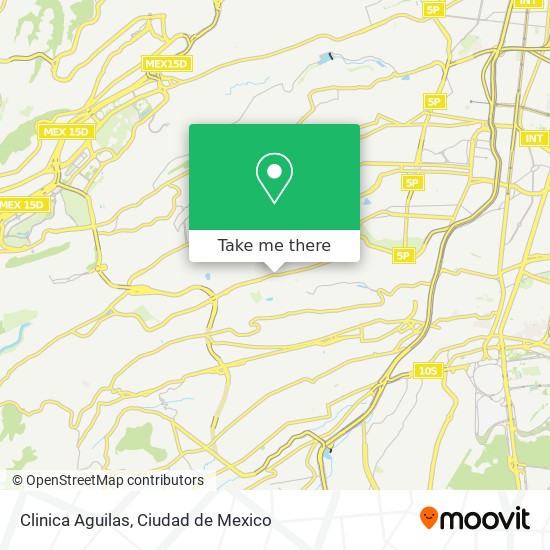 Clinica Aguilas map