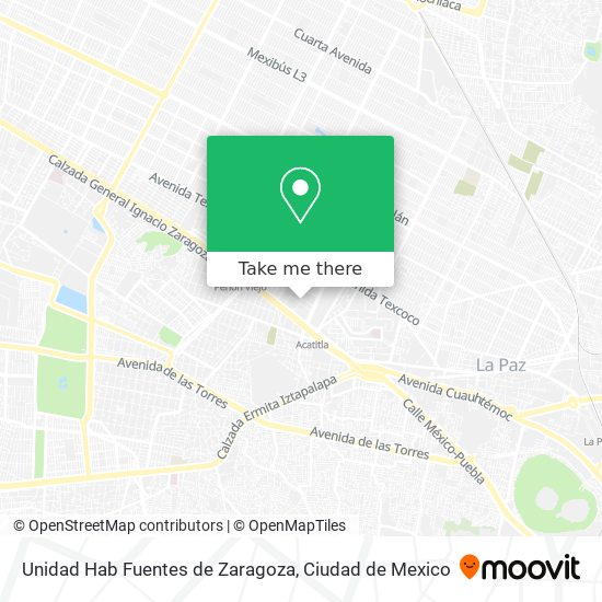 Unidad Hab Fuentes de Zaragoza map