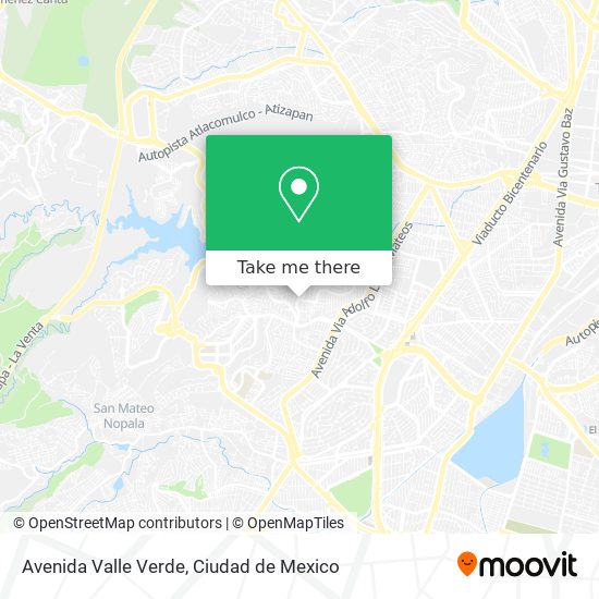 Avenida Valle Verde map