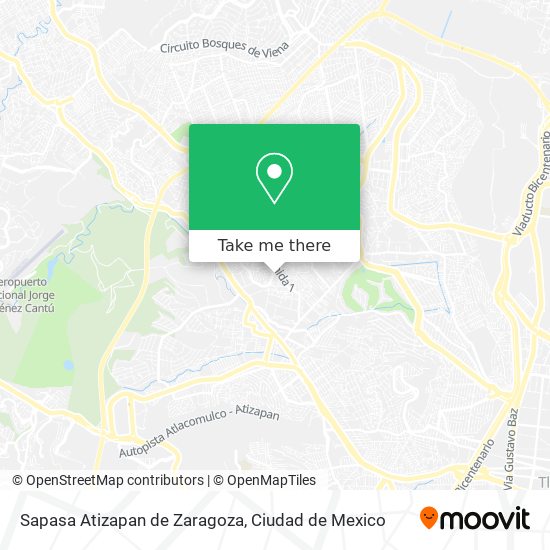 How to get to Sapasa Atizapan de Zaragoza in Nicolás Romero by Bus or Train?