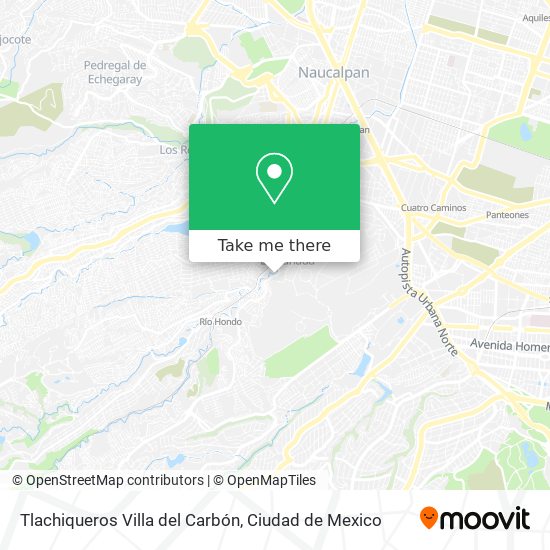 Tlachiqueros Villa del Carbón map