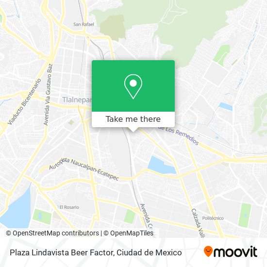 Mapa de Plaza Lindavista Beer Factor