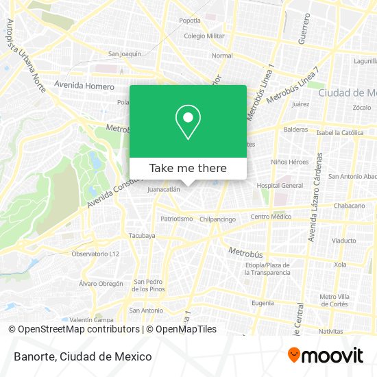 Mapa de Banorte
