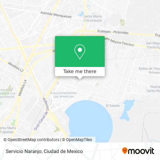 Servicio Naranjo map