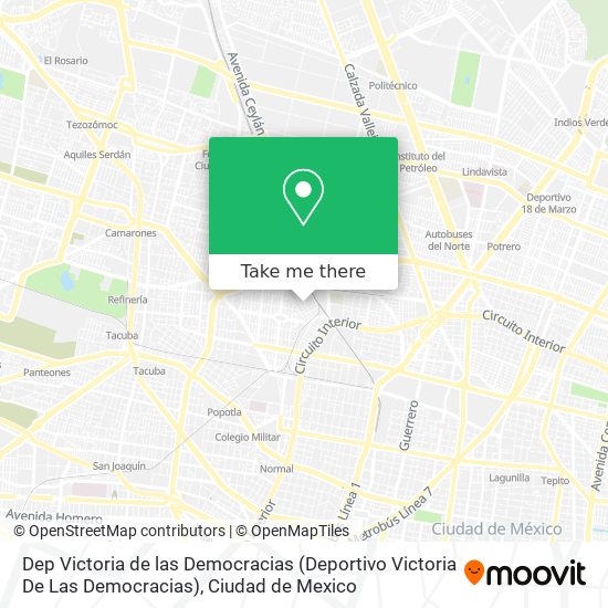 Dep Victoria de las Democracias (Deportivo Victoria De Las Democracias) map