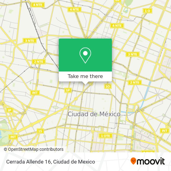 Cerrada Allende 16 map